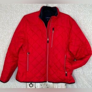 Lands' End Women's Red Quilted Jacket